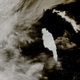 A satellite view of iceberg A-68A as it approached South Georgia island in late 2020.